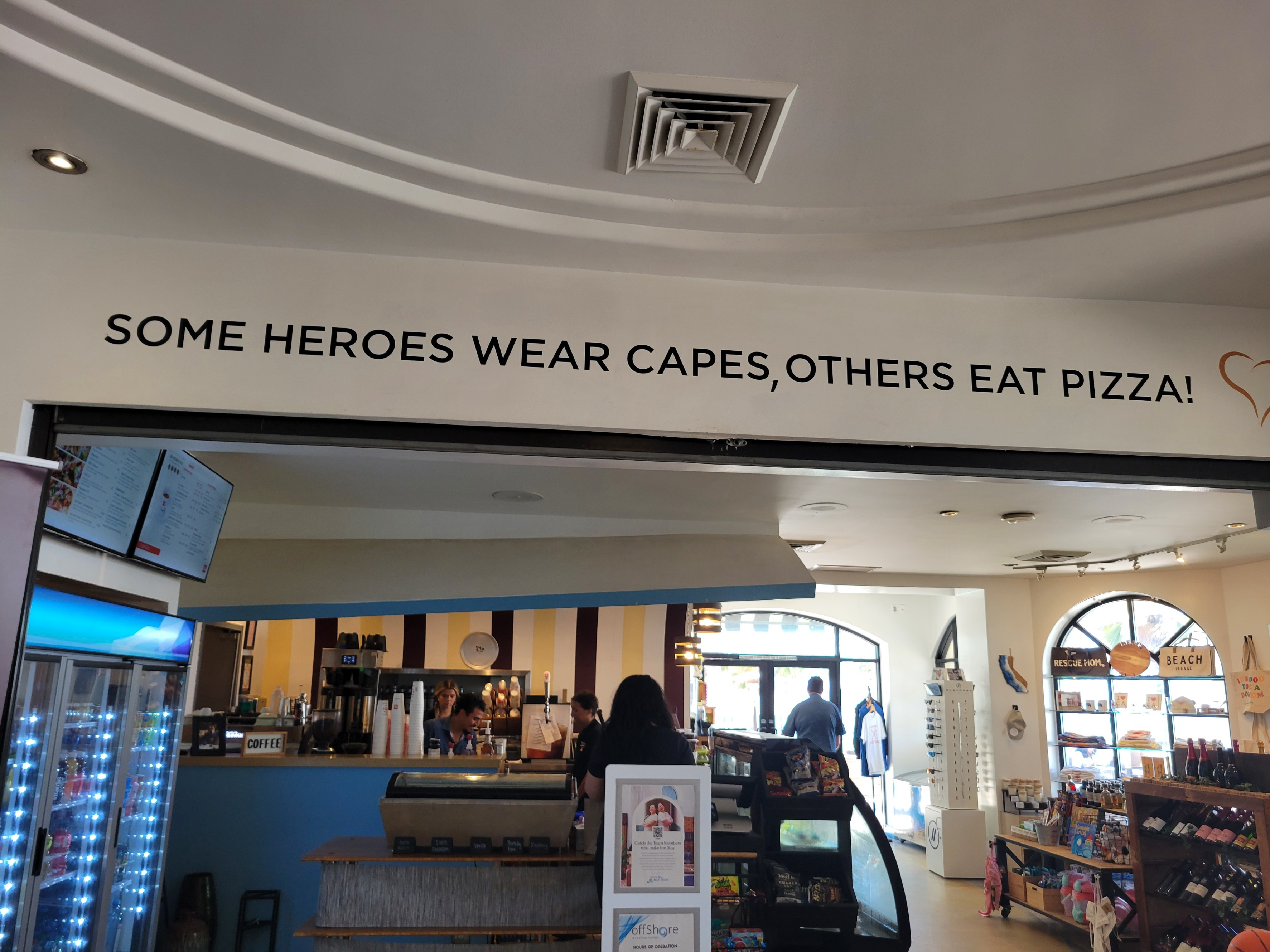 Some Heroes Wear Capes; Others Eat Pizza
